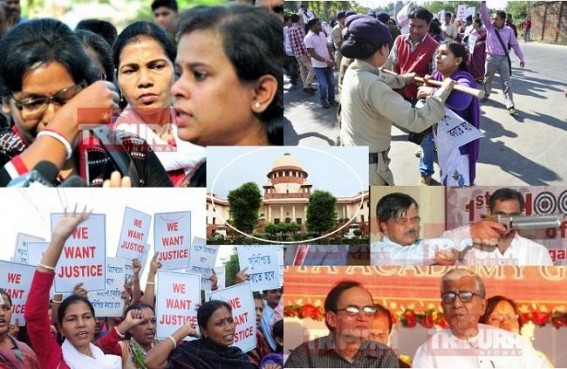 Massive violation of SC judgement through TRBT : Fresh candidates cannot appear for TET UGT & GT(VI-VIII); CPI-M govt misleading the SC in 10323 Teachers' Termination case