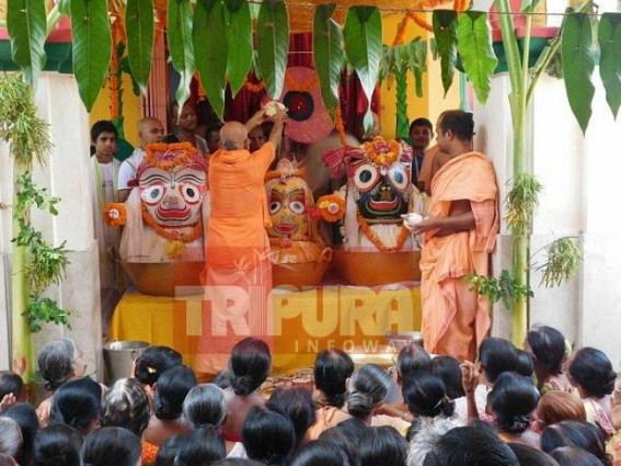 Tripura Jagannath Temples observe â€˜Snana Utsavâ€™