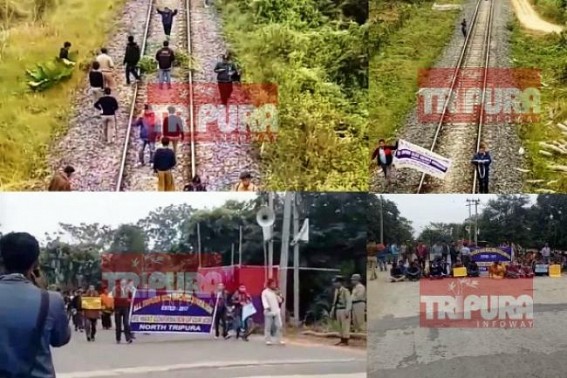 Tripura’s terminated 10323 block Tripura Railway, National Highway ! Service paralyzed since afternoon, ‘Either job or death’, said terminated teachers Tripura’s terminated 10323 block Tripura Railway, National Highway ! Service paralyzed since afternoon, ‘Either job or death’, said terminated teachers