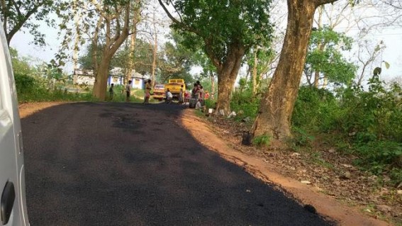 Resentment brewed over Poor quality road   construction of roads