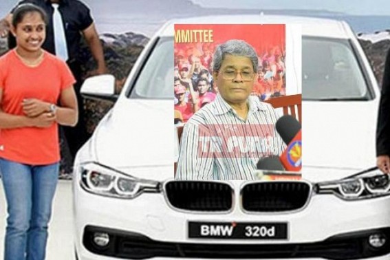 Dipa Karmakar's BMW wheeling Tripura's Political Campaigning : Bijan Dhar says, 'BMW can't run on Tripura roads ? But National Highway is  not ours'