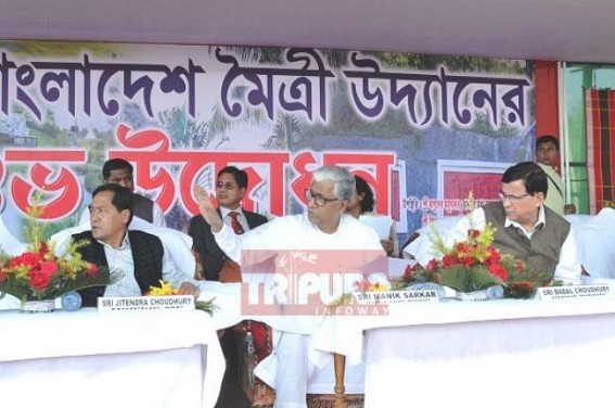 Manik Sarkar didn't invite Tripura Governor at Indo-Bangla Maitri Park inauguration, runs his Election Speech claiming credit for all Central Projects, Railways, Double Lane & Feni Bridge Manik Sarkar didn't invite Tripura Governor at Indo-Bangla Maitri Park inauguration, runs his Election Speech claiming credit for all Central Projects, Railways, Double Lane & Feni Bridge