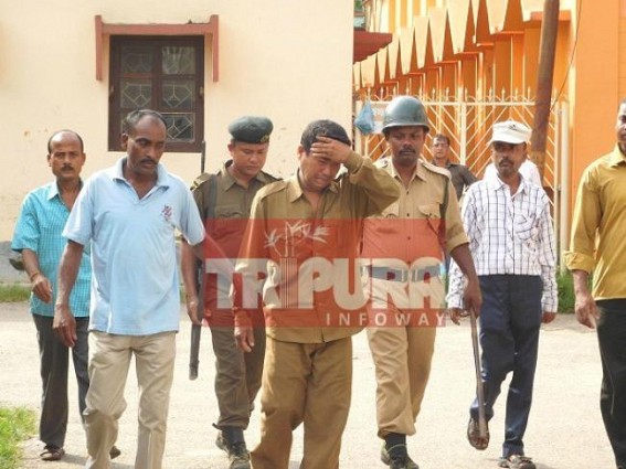 Sep 20 Khumlwng IPFT-GMP violence accused Balendra Debbarma sent for 5 days Police remand : Police searching for Jiban Debnath's dead body at Khumlwng