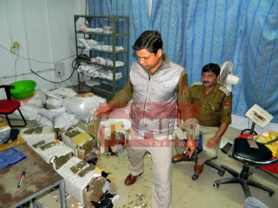 Police recovered parceled Ganja from Agartala Post Office Police recovered parceled Ganja from Agartala Post Office