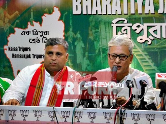 BJP demands President's rule in Tripura BJP demands President's rule in Tripura