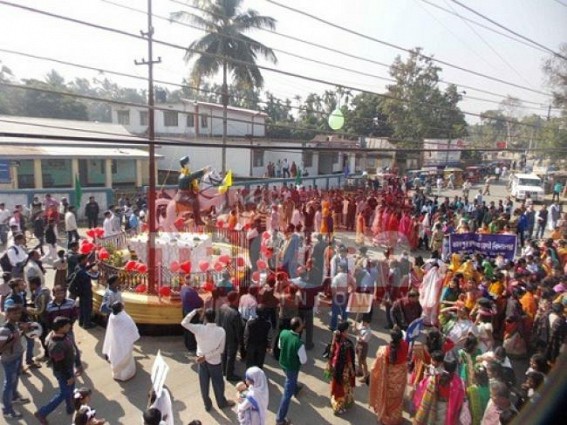 Kamalpur: 120th birthday of Netaji celebrated with due pomp Kamalpur: 120th birthday of Netaji celebrated with due pomp