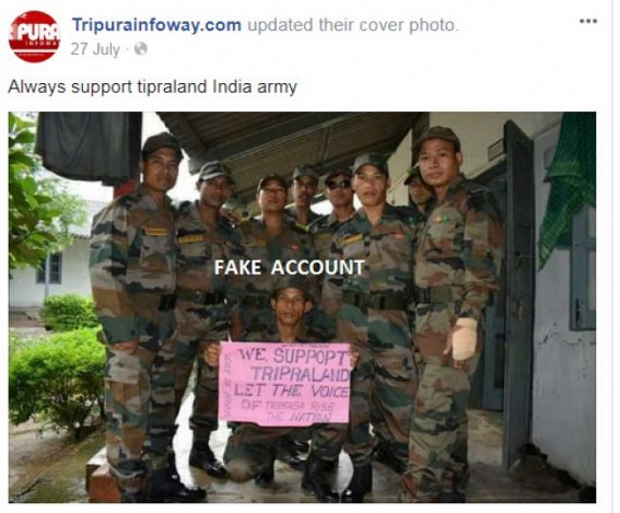 IPFT monkeys stoop to new low, create fake TIWN Facebook page to support Tipraland 