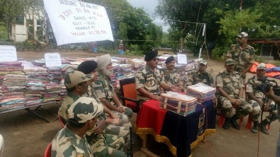 31 BSF rescued clothes worth 31 lakh from black marketiers 31 BSF rescued clothes worth 31 lakh from black marketiers