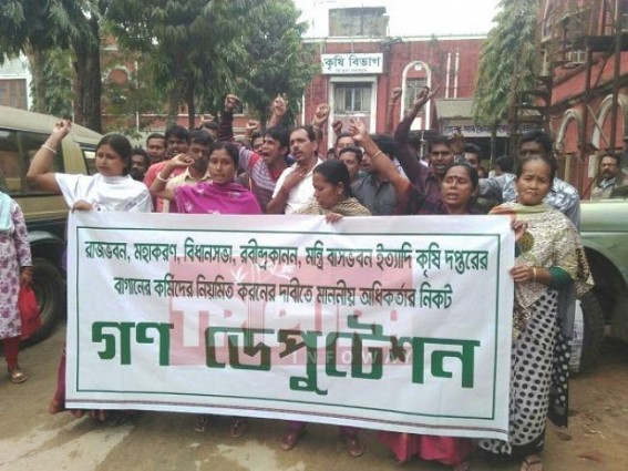 Agriculture Dept's irregular staffs striving to be regularized Agriculture Dept's irregular staffs striving to be regularized