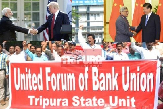 Boycott China hits Communist hard : CPI-M bend bank forum says, 'America looting Indian Banks' ! strikes, protests announced to Break India-US ties