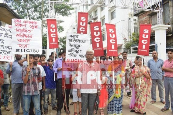 SUCI voices against Agartala's water-logging problems