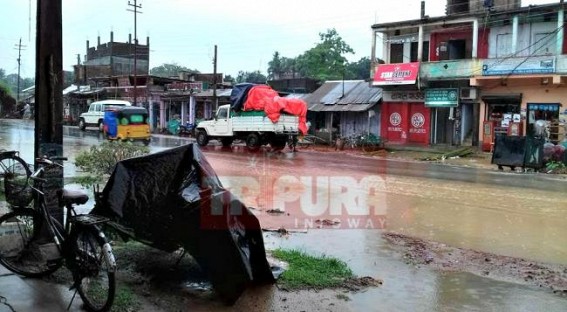 Rain hits normal life across Southern Tripura  