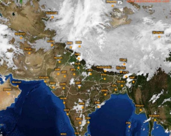 Heavy strong thunderstorm hit Northeast Tripura : chances of more thunderstorm prevails in next 48 hrs