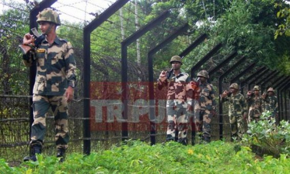 BSF increases patrolling on Borders to ensure safe celebration of  I-Day in Tripura : Security tightened inside state 