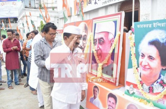 Congress observes Quit India Movement Day in Tripura Congress observes Quit India Movement Day in Tripura