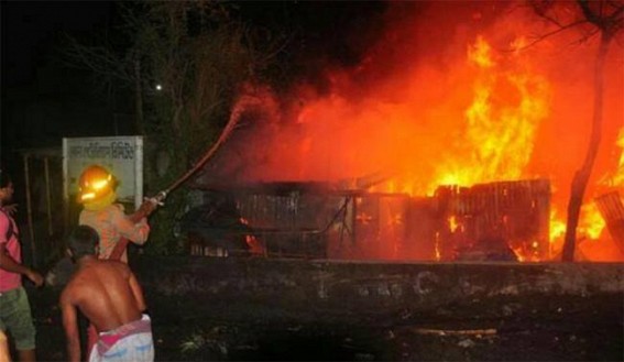 Massive fire gusts Kailashahar market : Rs. 50 lakhs of losses reported : Subdivision goes shutdown for uncertain time