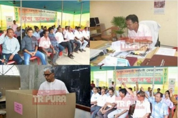 Manik Sarkar Govt's mass deprivation continue : No 7th Pay Commission, but Tripura Govt increases working hours from 10 AM to 5.30 PM for Govt Employees Manik Sarkar Govt's mass deprivation continue : No 7th Pay Commission, but Tripura Govt increases working hours from 10 AM to 5.30 PM for Govt Employees