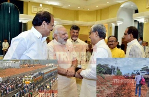Manik Vs. Modi : Which Connectivity Project will appease Tripura Voters before 2018's Election ? Railways under Modi or State PWD under Manik ? Manik Vs. Modi : Which Connectivity Project will appease Tripura Voters before 2018's Election ? Railways under Modi or State PWD under Manik ?