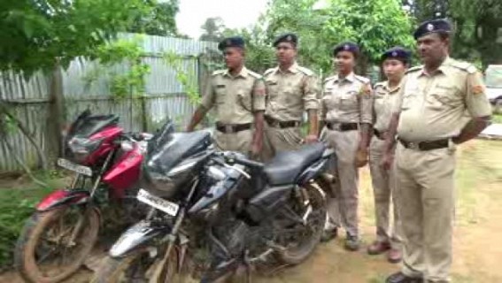 2 bikes recovered form Kamalasagar Border 