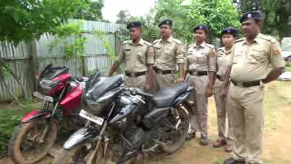 2 bikes recovered form Kamalasagar Border 2 bikes recovered form Kamalasagar Border