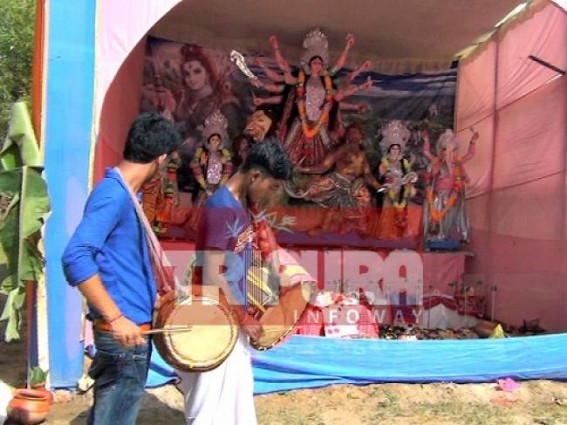 Sonamura club celebrates Durga puja with message of â€˜Low-Budgetâ€™ 