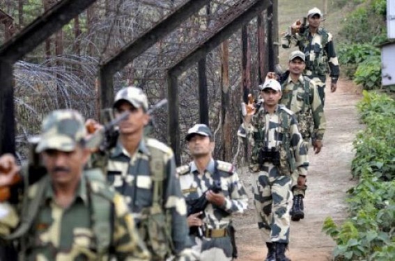 Security beefed up along Tripura's borders Security beefed up along Tripura's borders