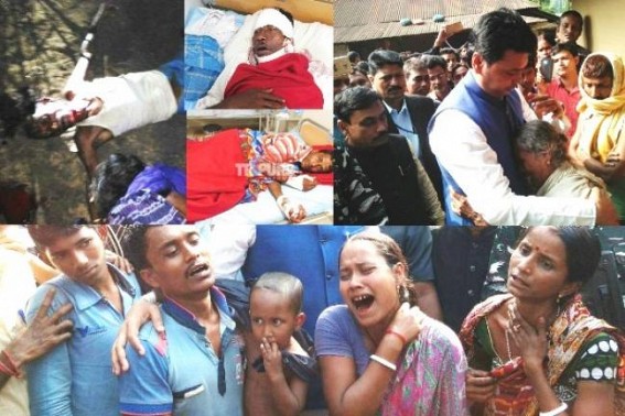 BJP, CPI-M leaders came face to face at BJP’s killed activist’s home in Belonia : BJP alleges CPI-M hijacked victim’s house since murder, displaying killer Gopal Malakar as ‘mentally imbalanced’ BJP, CPI-M leaders came face to face at BJP’s killed activist’s home in Belonia : BJP alleges CPI-M hijacked victim’s house since murder, displaying killer Gopal Malakar as ‘mentally imbalanced’