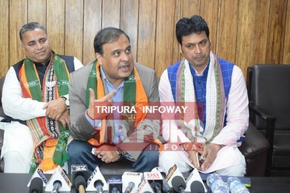 IPFT gets 9 seats, NEDA membership in alliance with BJP : Himanta claims, 'BJP / IPFT's talks will never go beyond Socio-Economic problems of tribal people' 