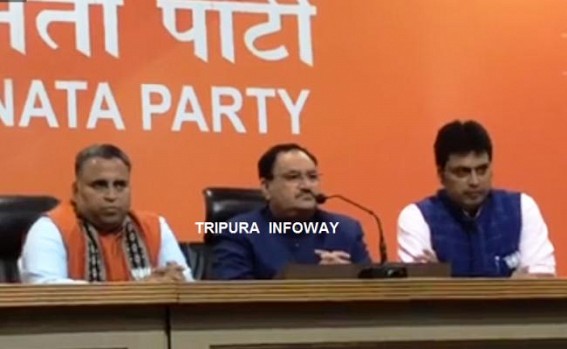 BJP announces 44 Assembly candidates  : Biplab Deb to contest from Banamalipur  : BJP candidates list remained satisfactory except shocks like Sudip gangâ€™s Sushanta Chowdhury's entry