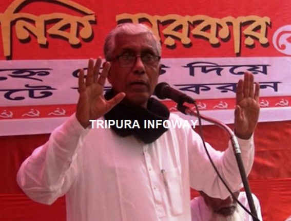 â€˜Be Alert : Modiâ€™s mask wearing all BJP activists are outsidersâ€™ : Manik Sarkar