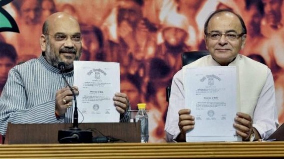 Tripura Poll : Union Finance Minister Arun Jaitley to release BJPâ€™s Election Manifesto tomorrow