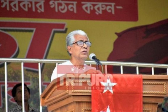 BJP using 'terror collaborator' to oust Left government in Tripura: CM Manik Sarkar BJP using 'terror collaborator' to oust Left government in Tripura: CM Manik Sarkar