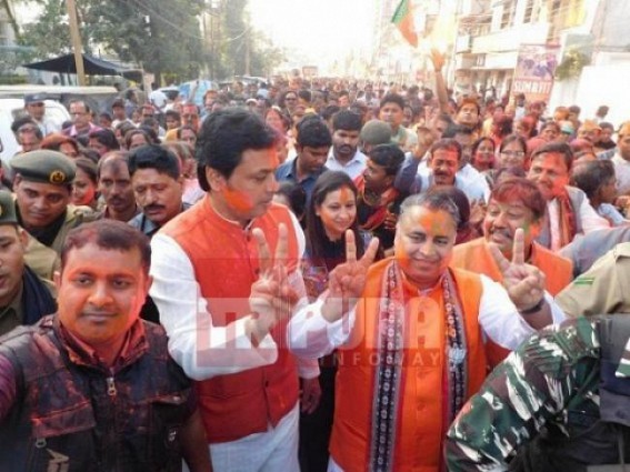 Left unhappy as EC hasn't exiled Deodhar from Tripura Left unhappy as EC hasn't exiled Deodhar from Tripura