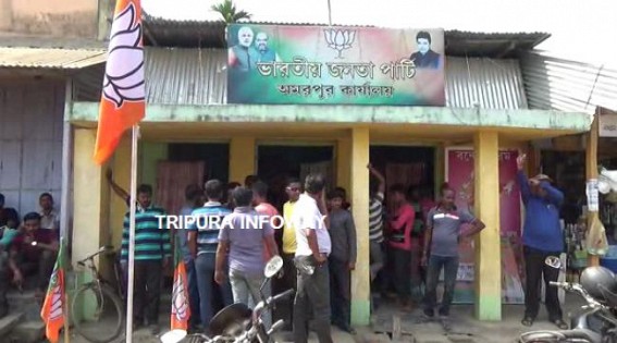 BJP alleges 'violence' at Amarpur by CPI-M on polling day BJP alleges 'violence' at Amarpur by CPI-M on polling day