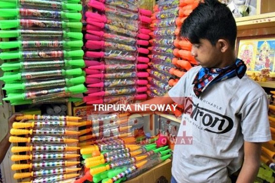 Business opens for 'Holi' Business opens for 'Holi'