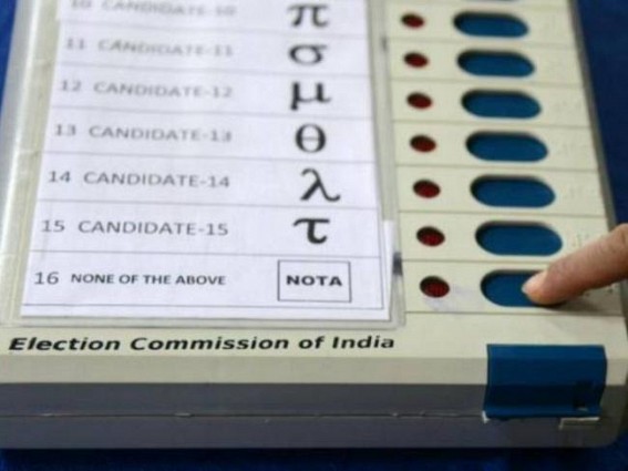 NOTA gains 23,735 votes in Tripura