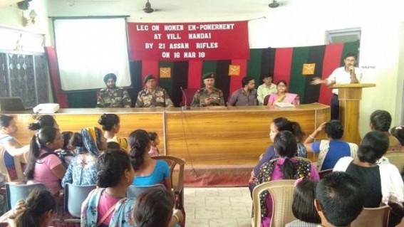 Assam Rifles conducts awareness campaigning on 'Women Empowerment' 