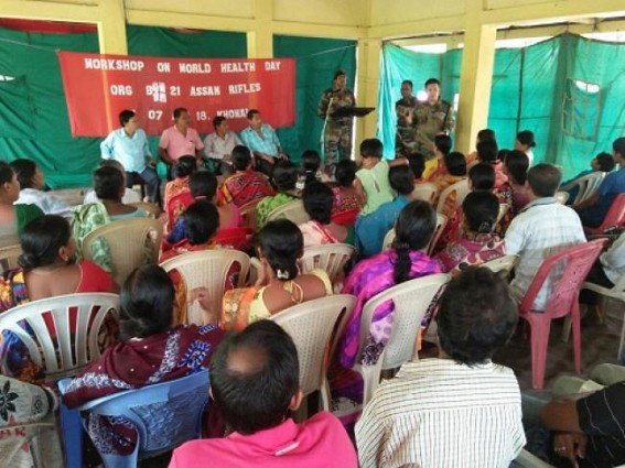 Workshop conducted by Assam Rifles on 'World Health Day' Workshop conducted by Assam Rifles on 'World Health Day'