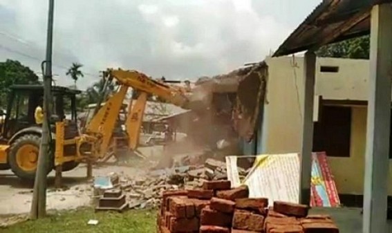 Party Offices Bulldozing drive continues in BJP ruled Tripura : CPI-M, Congress fuming 
