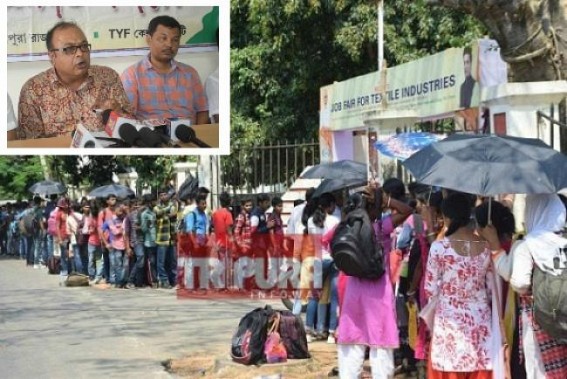 'Job fair,  Pakoda selling & Paan shop,Fake promises will not work anymore for BJP Govt', says CPI-M :  Protest across Tripura on June 12