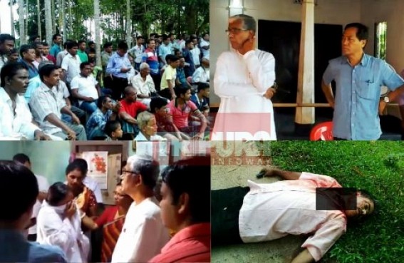 Ex-CM Manik Sarkar, MP Jitendra Choudhury visit slain CPI-M activist Tapas Sutradharâ€™s home : 4 Political murders, 816 physical attacks in last 3 months of BJP era