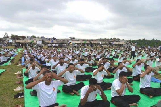 Assam Rifles celebrates International Yoga Day