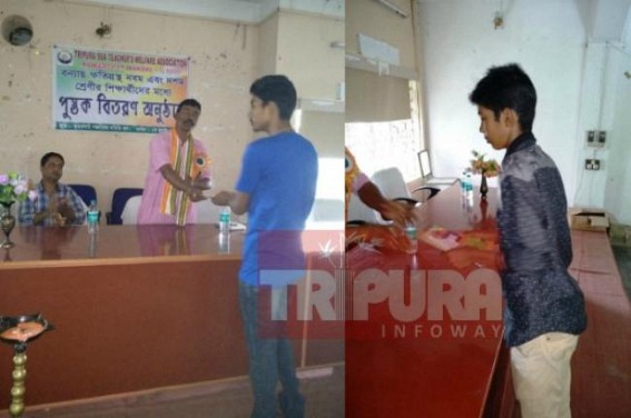 SSA teachers Association distributes books to flood affected students at Unakoti Dist SSA teachers Association distributes books to flood affected students at Unakoti Dist