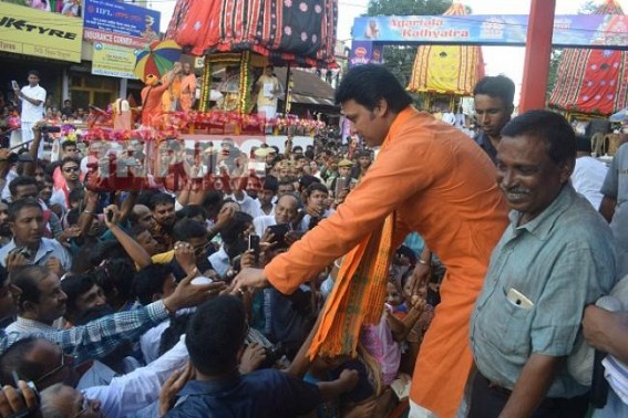 ‘Day will come when like Jagannath-Dham, nobody will return in empty hands from Tripura’ : Biplab Deb's tall promises continue amid 7 lakhs unemployment, mass poverty, deteriorating Law & Order ‘Day will come when like Jagannath-Dham, nobody will return in empty hands from Tripura’ : Biplab Deb's tall promises continue amid 7 lakhs unemployment, mass poverty, deteriorating Law & Order