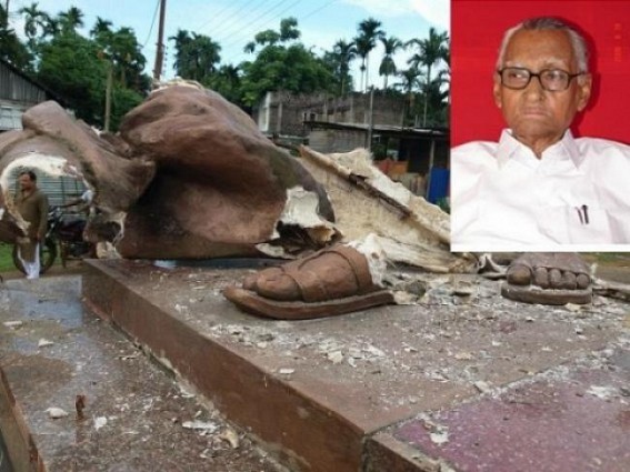 All parties in Tripura condemned statue demolition, 2 arrested All parties in Tripura condemned statue demolition, 2 arrested