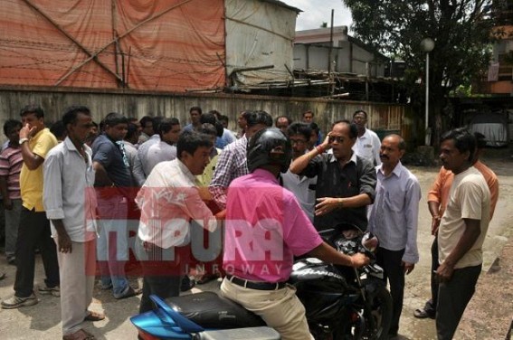 Political fight in Tripura BSNL office