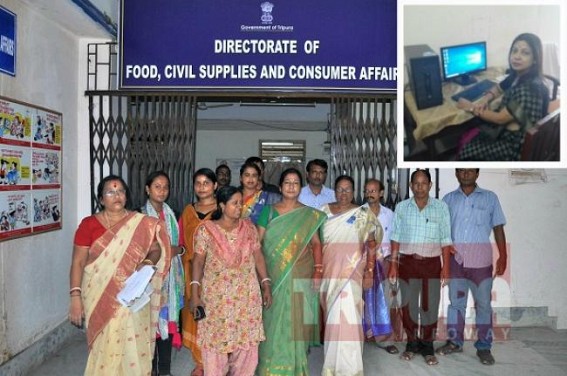 Employees agitate at Food Dept alleging Dept illegally favouring an employee  
