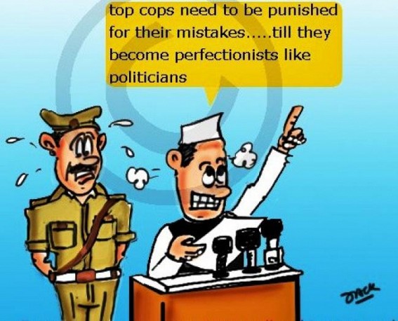 They touch people's feet, fold hands for votes, get power for 5 yrs & ask bureaucrats 'Salute Me' They touch people's feet, fold hands for votes, get power for 5 yrs & ask bureaucrats 'Salute Me'