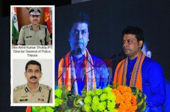 'DGP Shukla, IG Sreejesh didn't perform well in Manik Sarkar's time, but now Doing' : Biplab Deb certifies IPS officers on 'performance' as CBI may haunt allies 