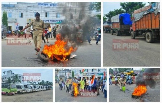 Modi Govt's 11 lakh crores loot by Taxing Fuel in 52 months : Congress agitates on Fuel Price hikes, 'Bharat Bandh' paralyzed normal lives Modi Govt's 11 lakh crores loot by Taxing Fuel in 52 months : Congress agitates on Fuel Price hikes, 'Bharat Bandh' paralyzed normal lives